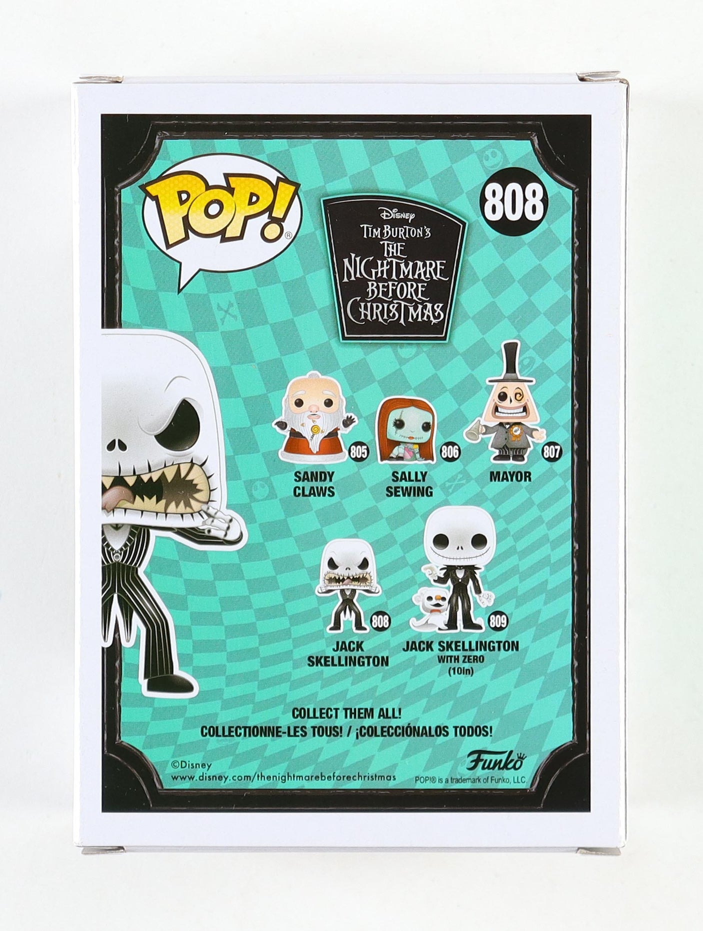 Nightmare Before Christmas Bundle: Signed Jack Skellington Funko Pop + Unsigned Sally Funko Pop