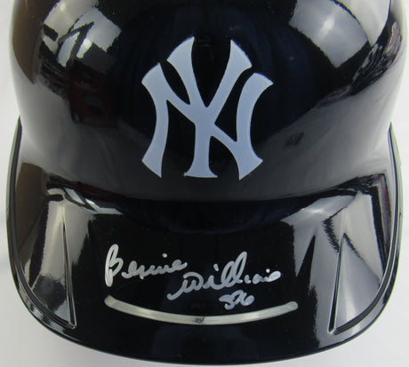 Bernie Williams Signed Full Size Yankees Batting Helmet JSA Witness COA