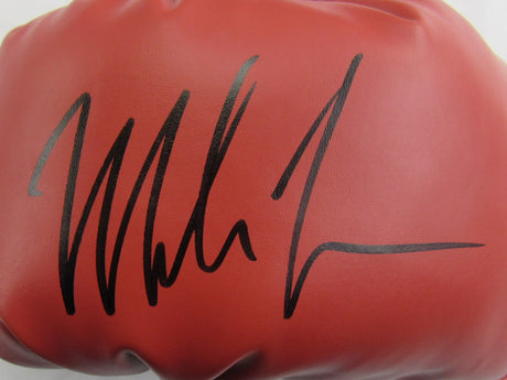 Mike Tyson Signed Auto Autograph Everlast Red Left Boxing Glove JSA COA