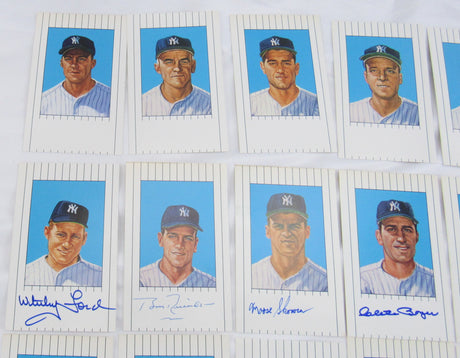 Mickey Mantle Whitey Ford Yogi Berra +More Signed Auto Autographed Card Set