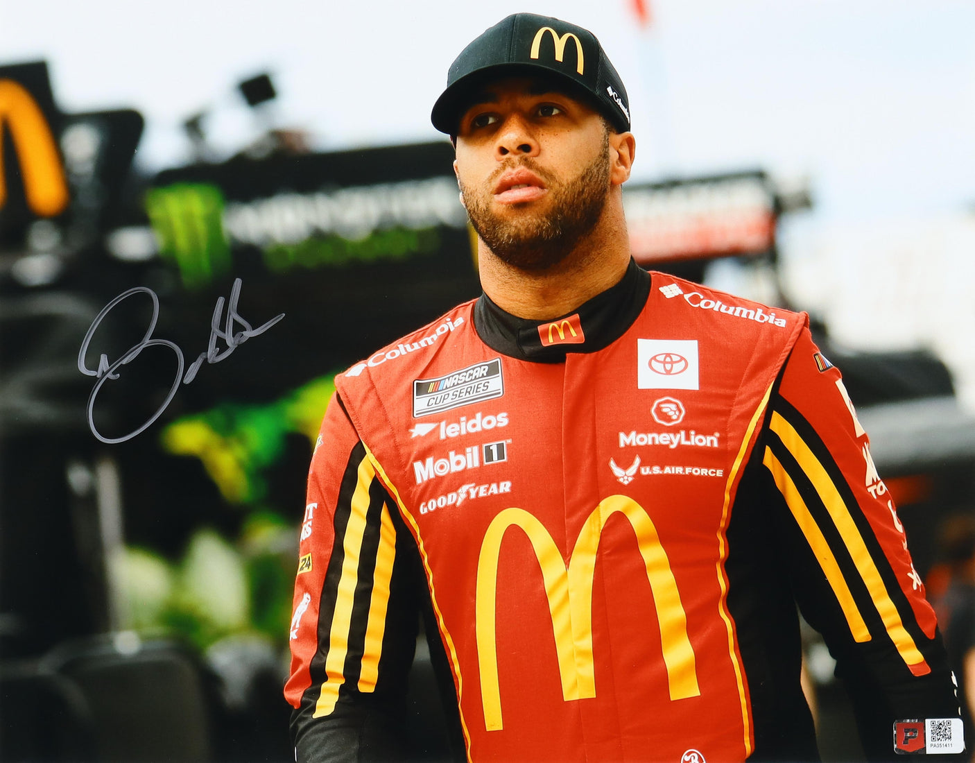 Bubba Wallace Autographed 11x14 NASCAR McDonald’s #23 Photo with COA