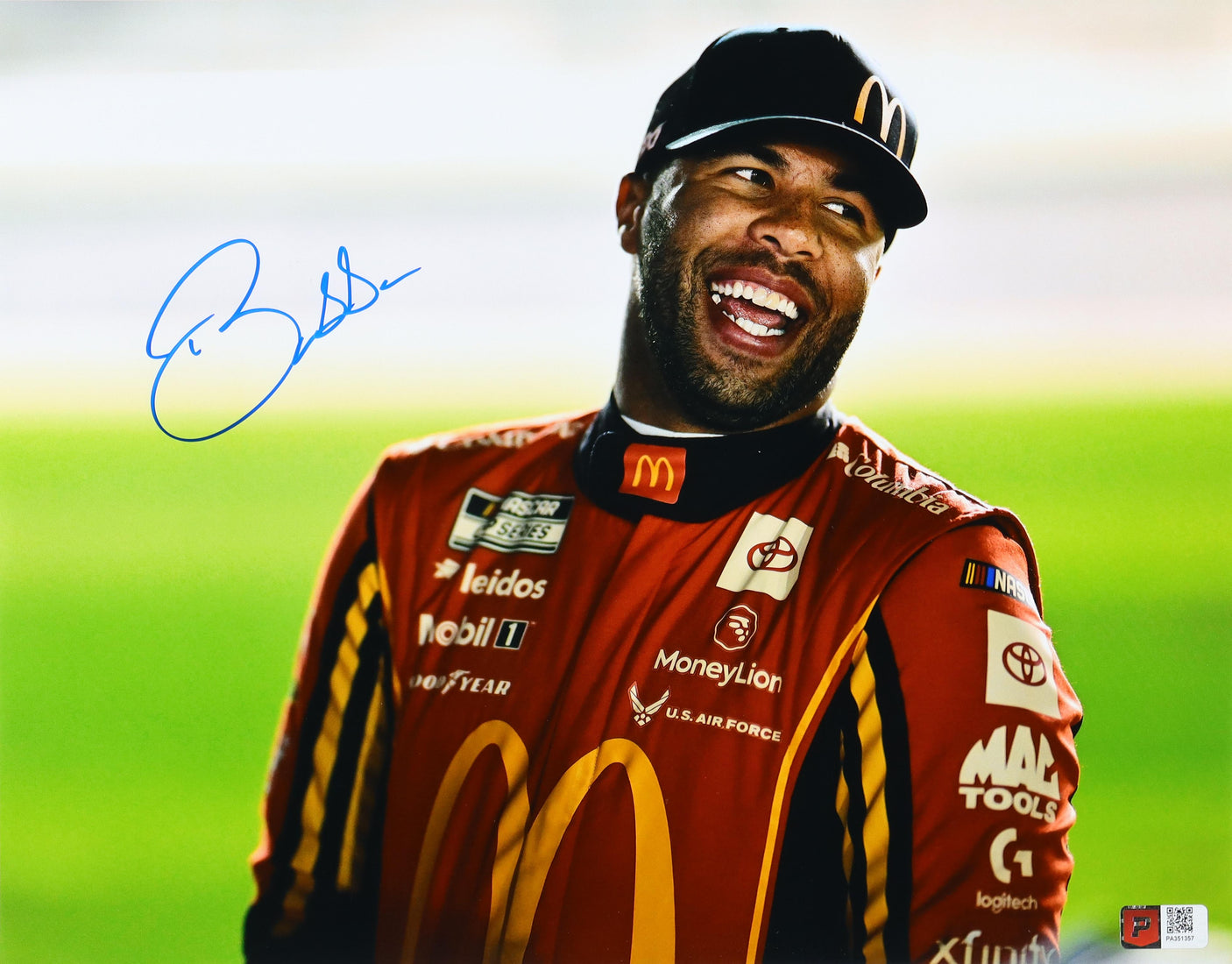 Bubba Wallace Autographed 11x14 McDonald's NASCAR Photo with COA | Pristine Authentic