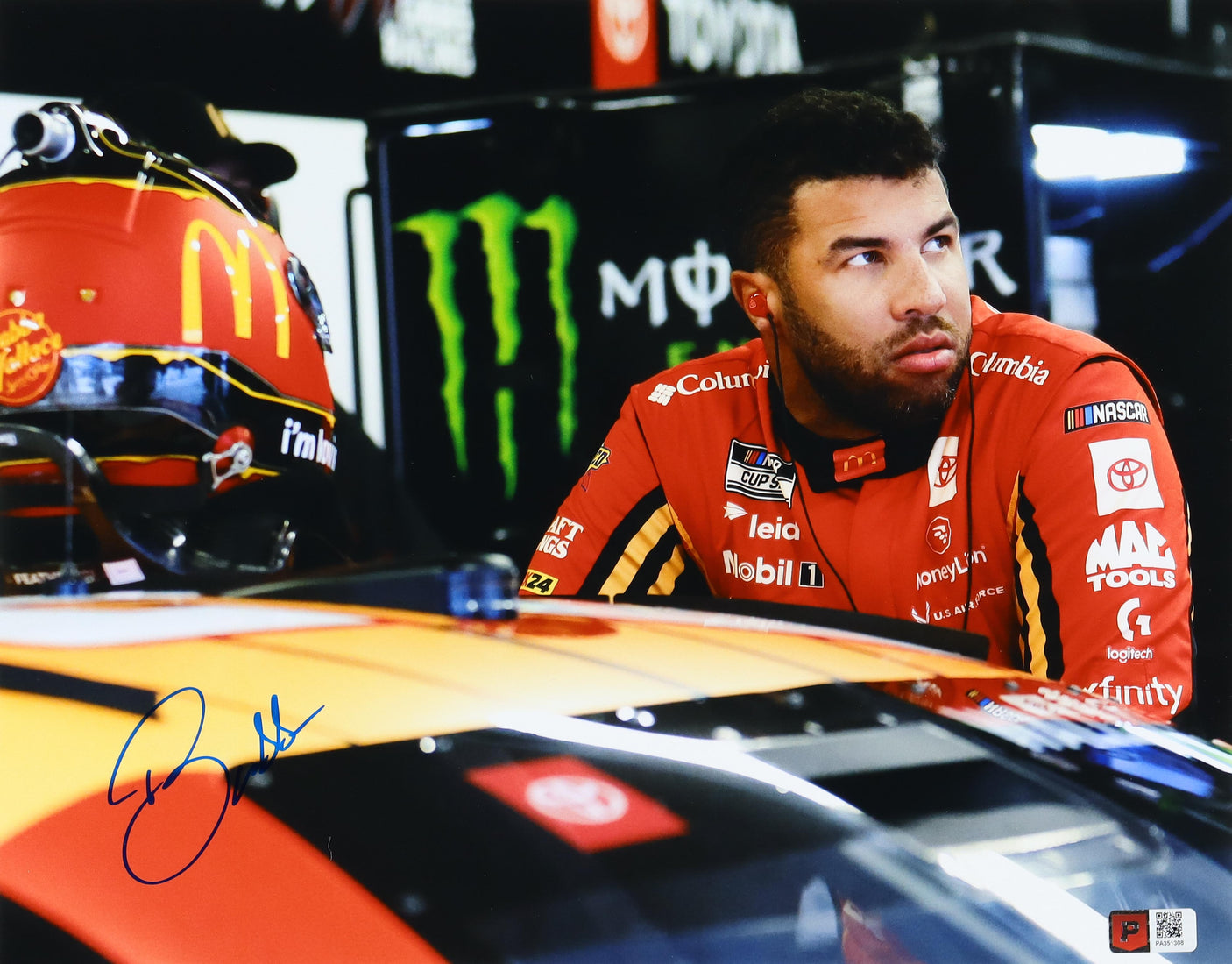 Bubba Wallace Autographed 11x14 McDonald’s NASCAR Photo w/ COA