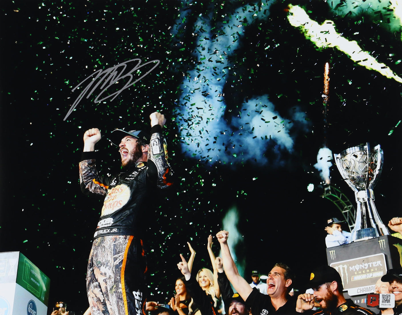 Martin Truex Jr. Signed 11x14 2017 NASCAR Champ Photo w/ COA