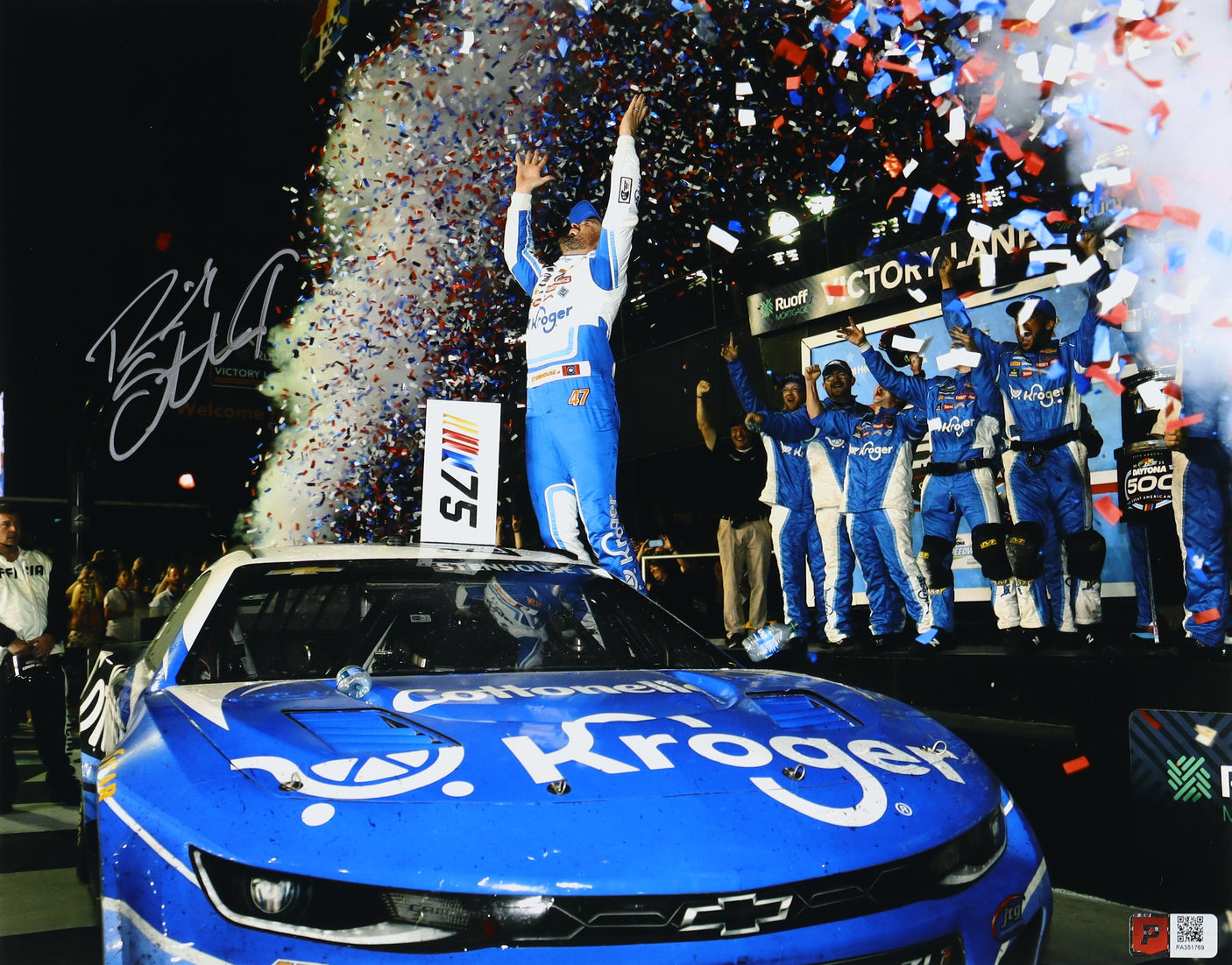 Ricky Stenhouse Jr. Signed 11x14 Photo – 2023 Daytona 500 Win (PA COA)