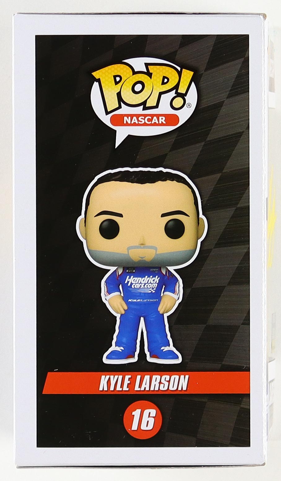 Kyle Larson Autographed NASCAR #16 Funko Pop! Vinyl Figure – COA Certified