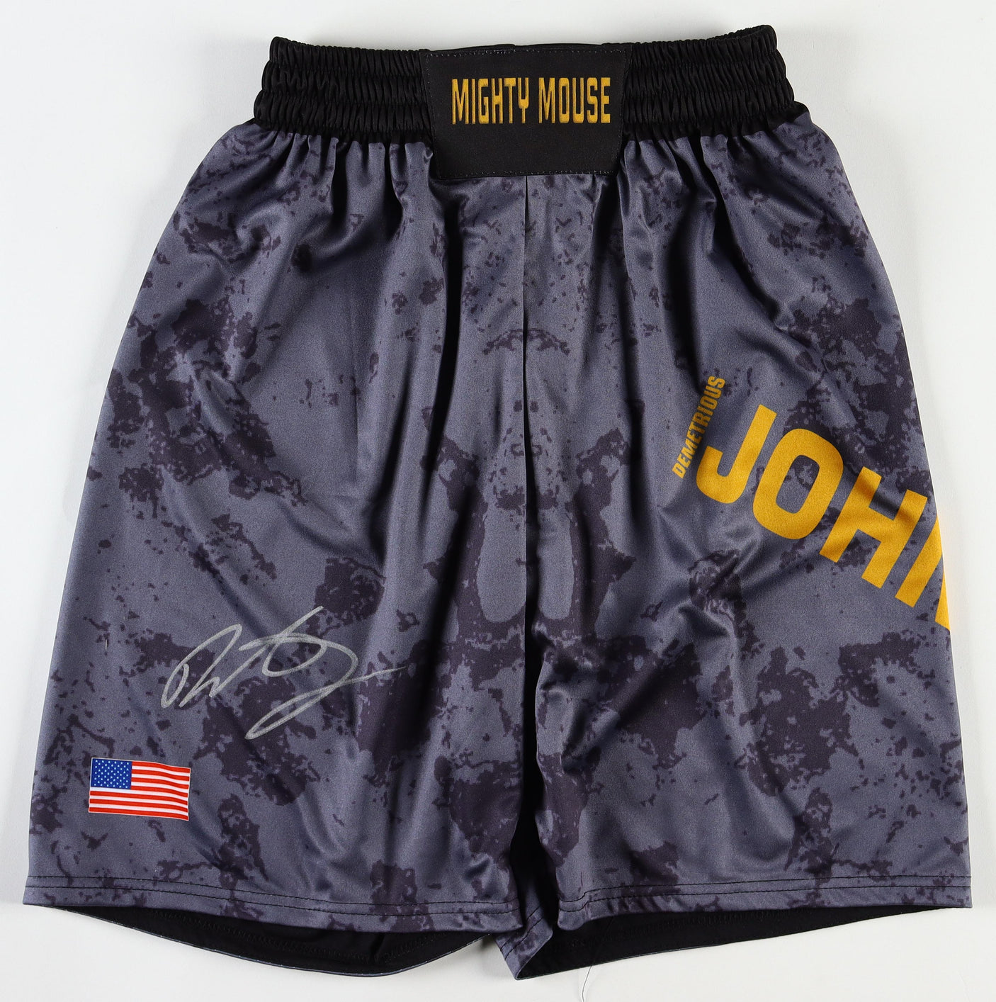 Demetrious Johnson Signed Custom Fight Shorts (Beckett)