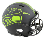 Seahawks DK Metcalf "Wolverine" Signed Eclipse F/S Speed Proline Helmet BAS