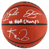 Celtics (3) Garnett, Pierce & Allen Signed Wilson Basketball BAS Witnessed