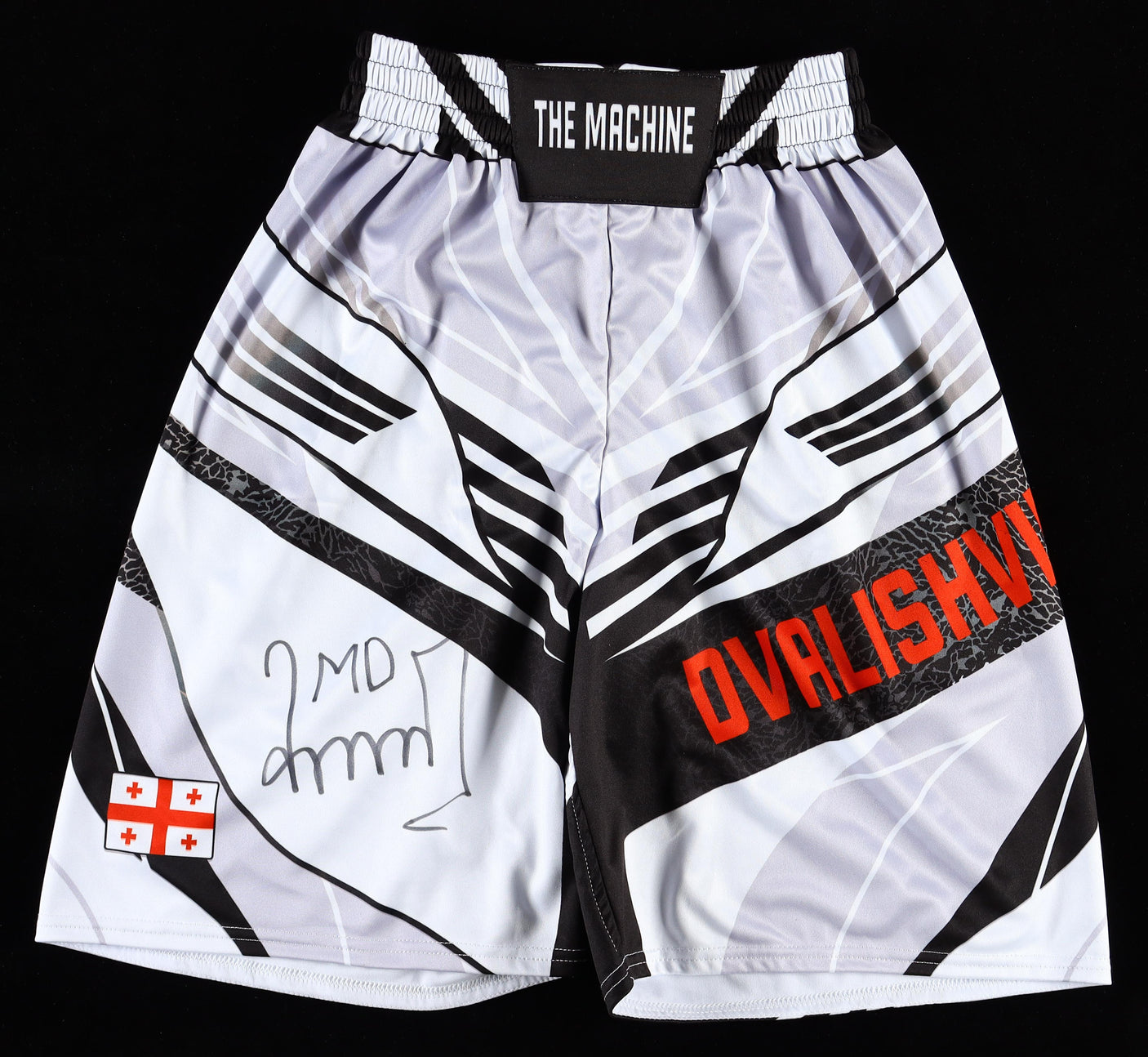 Merab Dvalishvili "The Machine" Signed Custom Fight Shorts (Beckett)