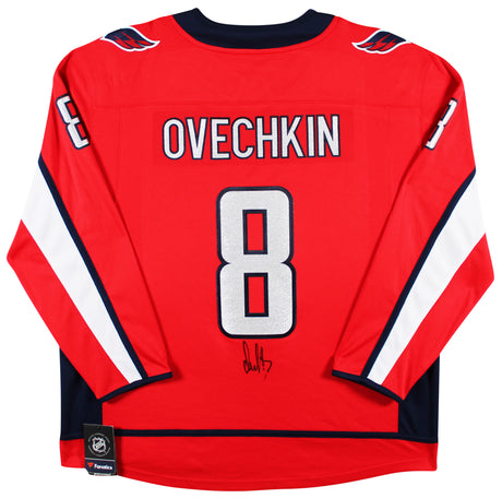 Capitals Alex Ovechkin Signed Red Fanatics Jersey w/ 2018 SCC Patch Fanatics