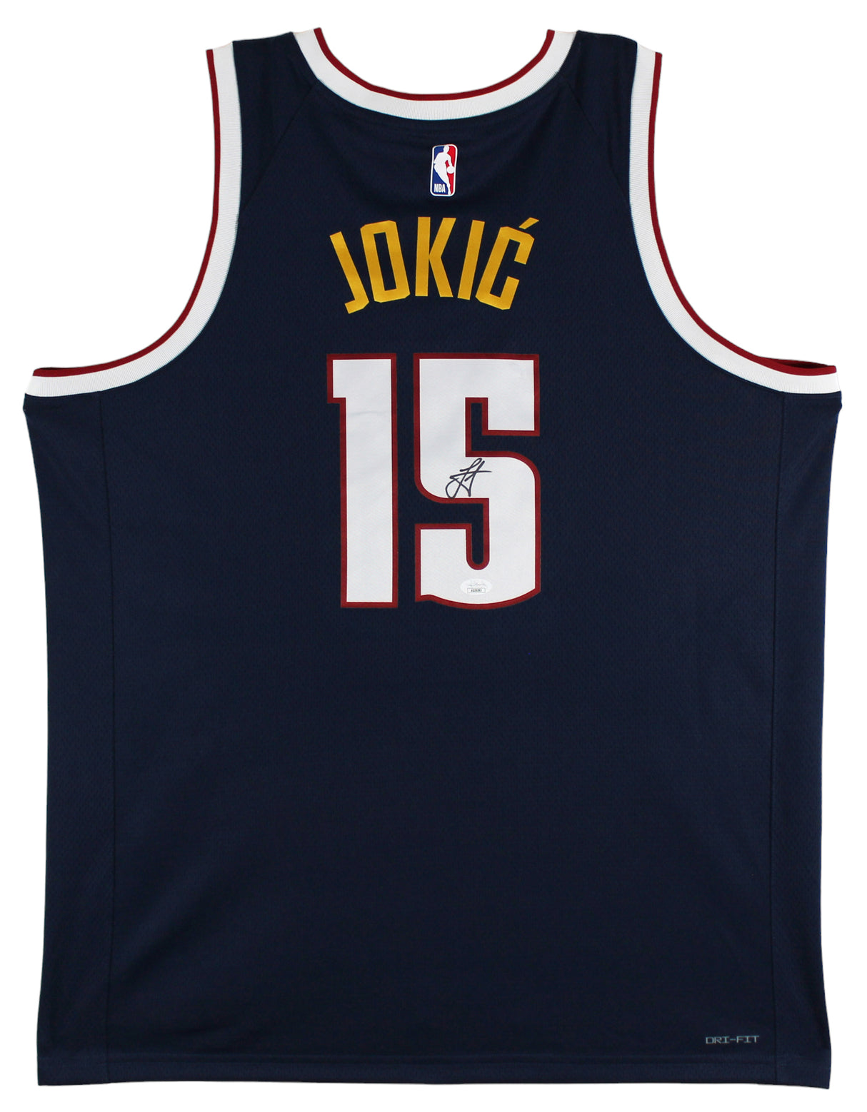 Nuggets Nikola Jokic Authentic Signed Navy Blue Nike Swingman Jersey JSA 1