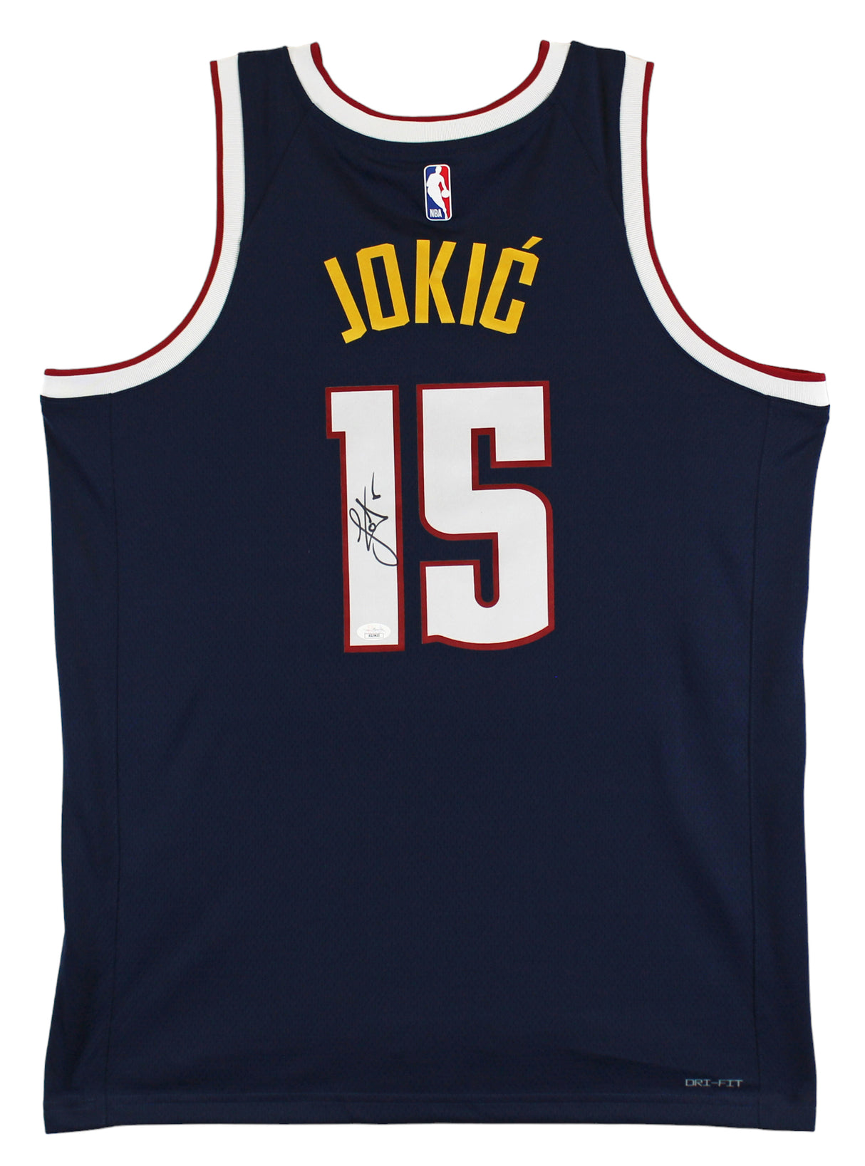 Nuggets Nikola Jokic Authentic Signed Navy Blue Nike Swingman Jersey JSA 2