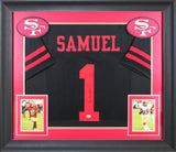 Deebo Samuel Authentic Signed Black Pro Style Framed Jersey Autographed JSA