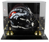 Broncos Randy Gradishar "HOF 24" Signed Speed Mini Helmet W/ Case BAS Witnessed