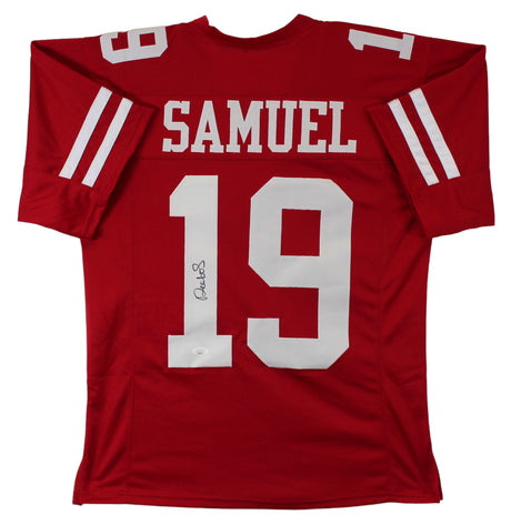 Deebo Samuel Authentic Signed Red Pro Style Jersey Autographed JSA