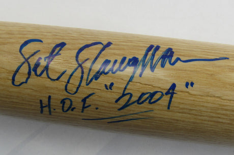 Sgt Slaughter Signed Auto Autograph Baseball Bat w/ HOF Insc JSA AX04919