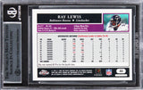 Ravens Ray Lewis Authentic Signed 2005 Topps Chrome #33 Card BAS Slabbed