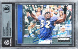 Ravens Ray Lewis Signed 2012 Gridiron Silver X's #17 #156/250 Card BAS Slabbed