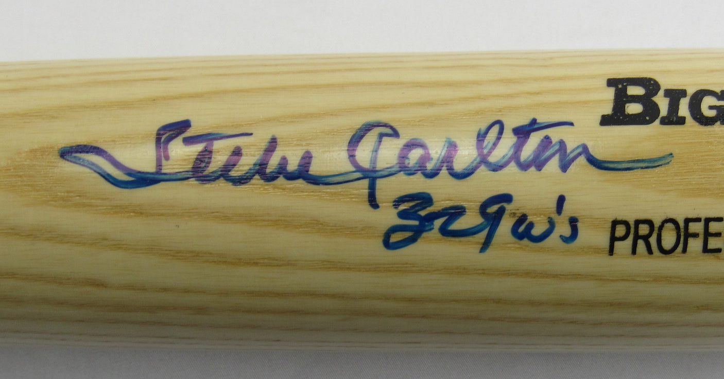 Steve Carlton Signed Auto Autograph Baseball Bat w/ Insc JSA AX04949