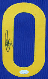 Warriors Stephen Curry Authentic Signed Blue Nike The Bay Swingman Jersey JSA