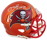 Buccaneers Mike Alstott Authentic Signed Flash Speed Mini Helmet BAS Witnessed