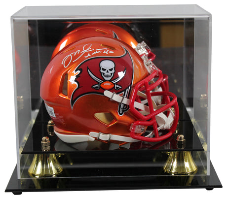 Buccaneers Mike Alstott Authentic Signed Flash Speed Mini Helmet W/ Case BAS Wit