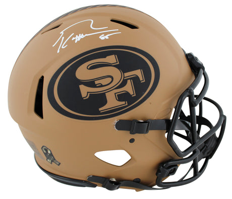 49ers George Kittle Signed Salute To Service II F/S Speed Proline Helmet BAS Wit