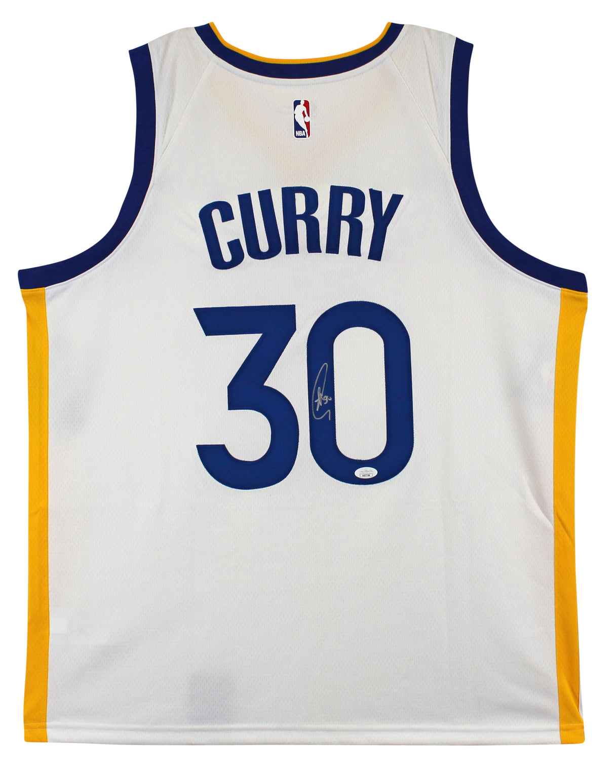 Stephen Curry Authentic Signed White Nike The Bay Swingman Jersey JSA