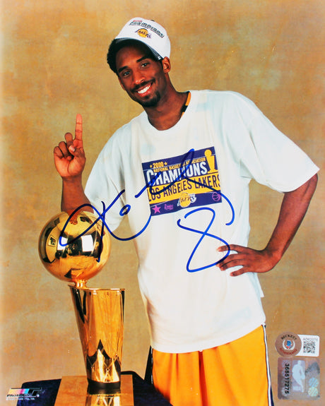 Lakers Kobe Bryant Authentic Signed 8x10 Photo Auto Graded Gem 10! BAS #AD62075