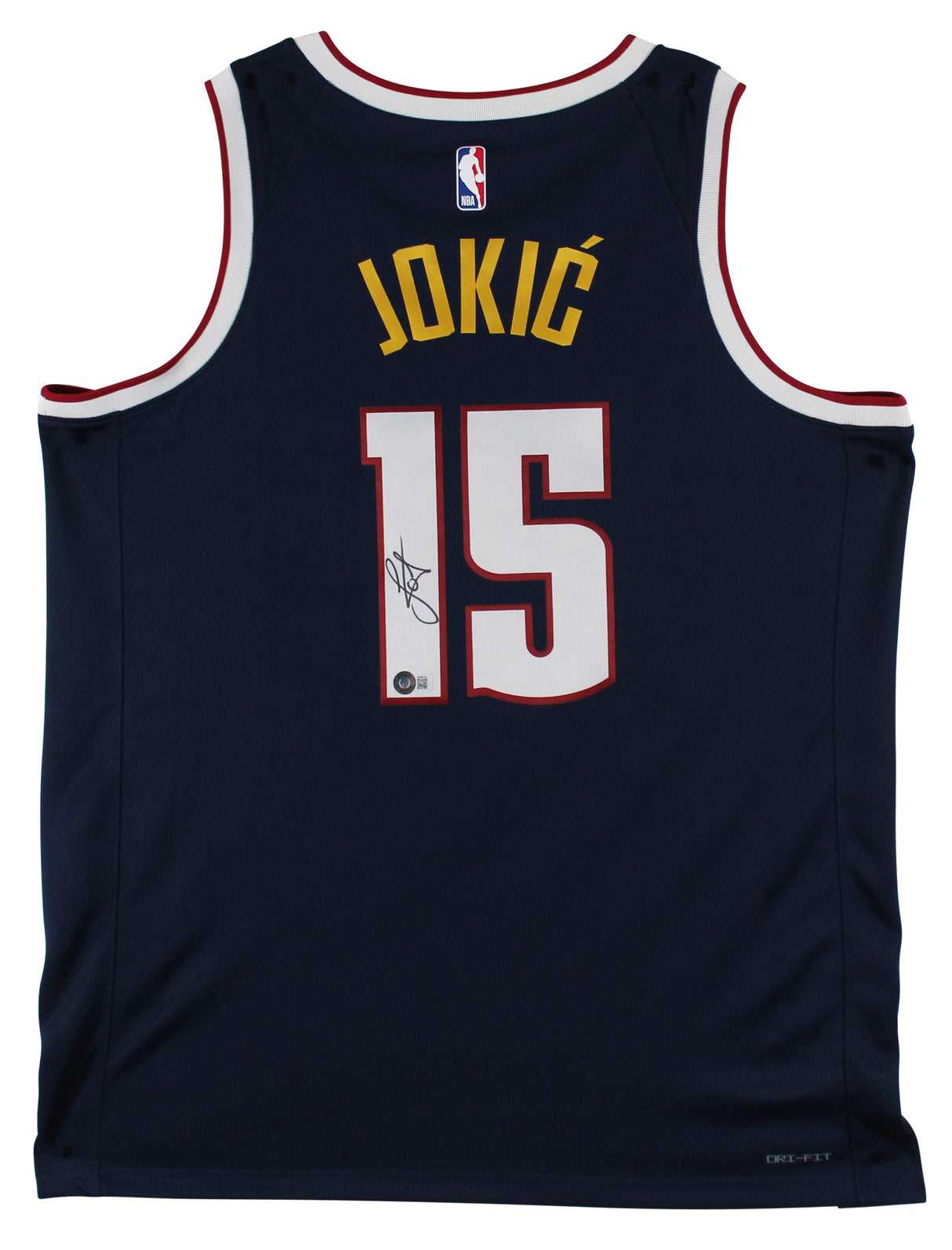 Nuggets Nikola Jokic Authentic Signed Navy Blue Nike Swingman Jersey BAS 2