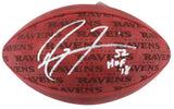 Ravens Ray Lewis Signed "The Duke" Team Showcase Football W/ Case BAS Witnessed