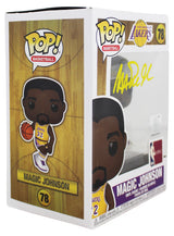 Lakers Magic Johnson Signed NBA HWC #78 Funko Pop Vinyl Figure w/ Yellow Sig BAS