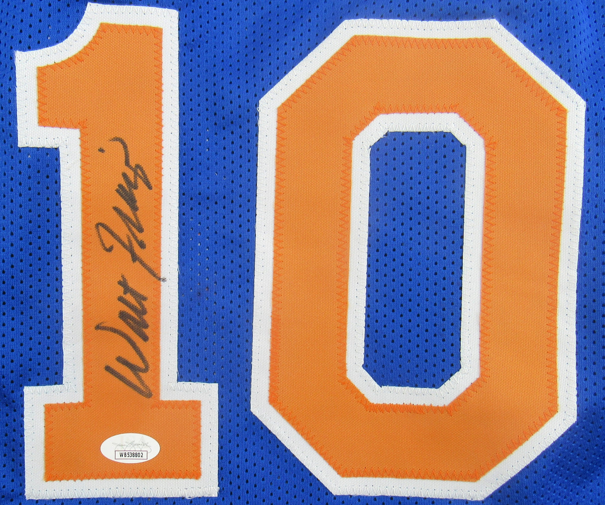 Walt Frazier Signed Auto Autograph Replica Knicks Jersey JSA Witness COA