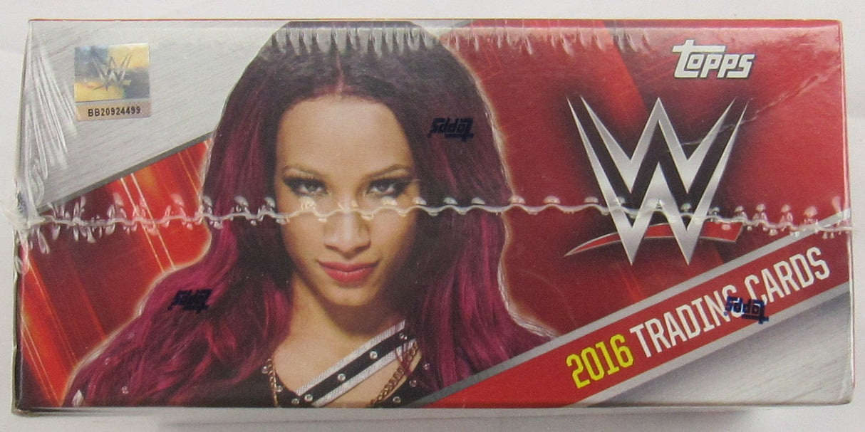 2016 TOPPS WWF WWE WRESTLING BOX NEW FACTORY SEALED 24 PACKS ROCK TRIBUTE ! !