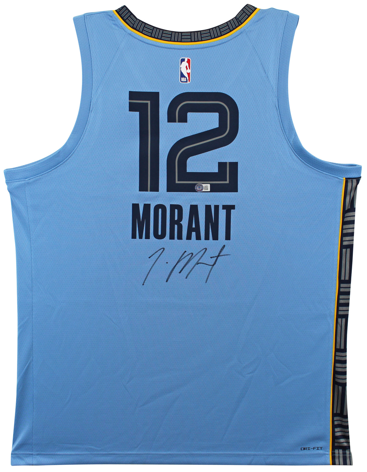 Grizzlies Ja Morant Authentic Signed Light Blue Nike Swingman Jersey BAS