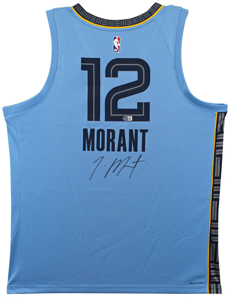 Grizzlies Ja Morant Authentic Signed Light Blue Nike Swingman Jersey BAS