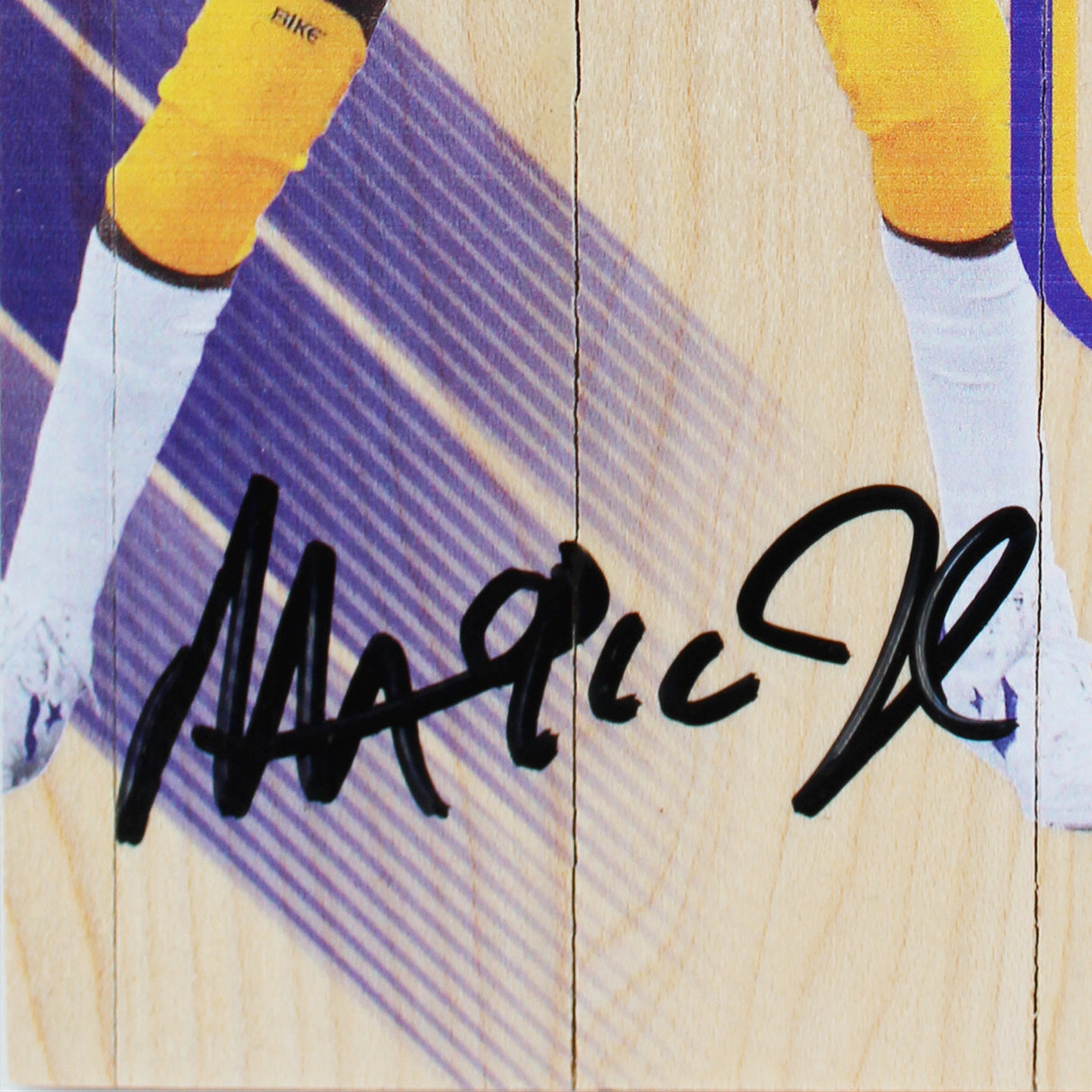 Lakers Magic Johnson Signed 5x7 Upper Deck Supreme Hard Court Card BAS #MJ17478