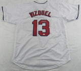 Omar Vizquel Signed Auto Autograph Replica Cleveland Jersey JSA Witness