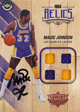 Lakers Magic Johnson Signed 5x7 Upper Deck Supreme Hard Court Card BAS #MJ19888