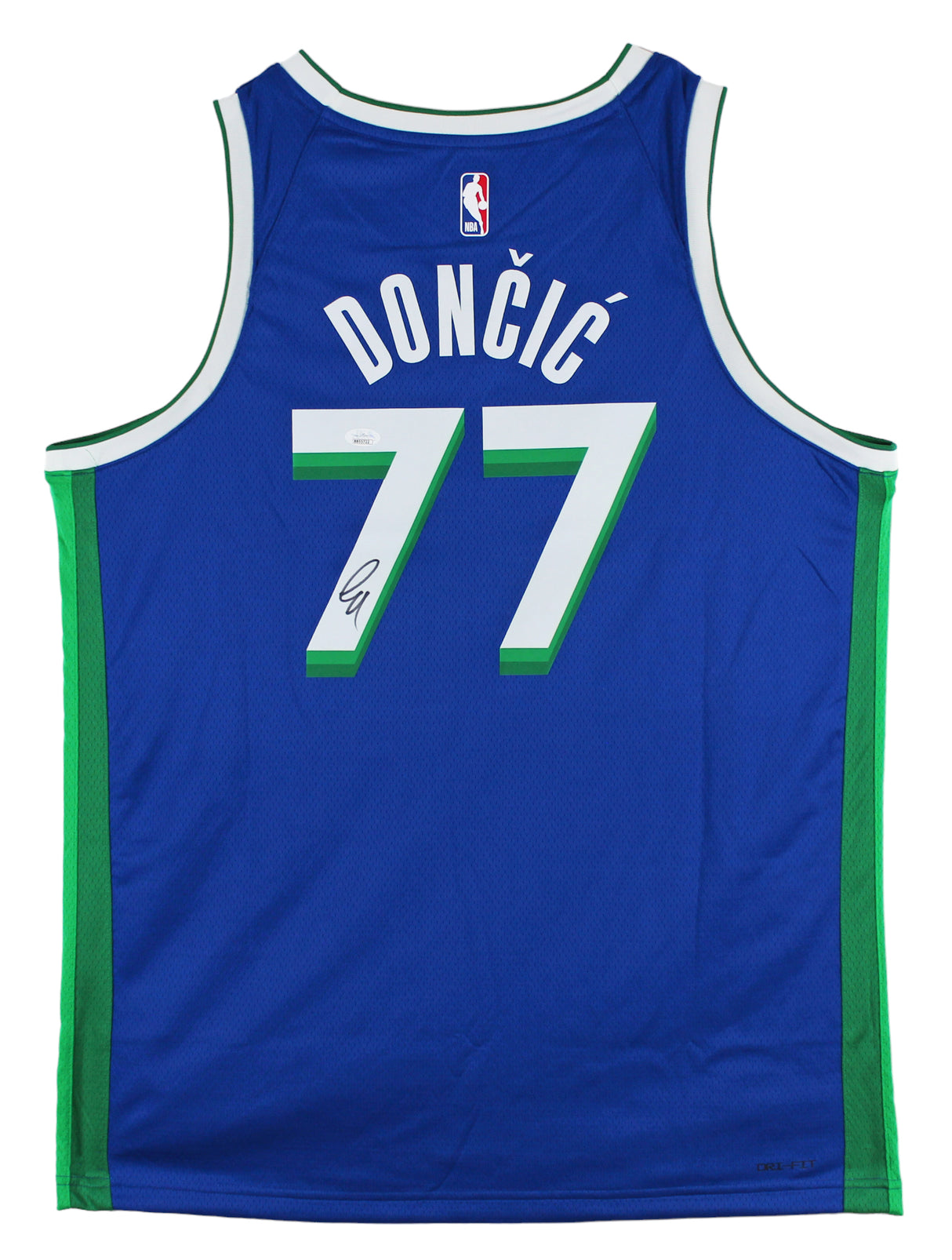 Mavericks Luka Doncic Signed Blue Nike Swingman City Edition Jersey JSA #BB55722