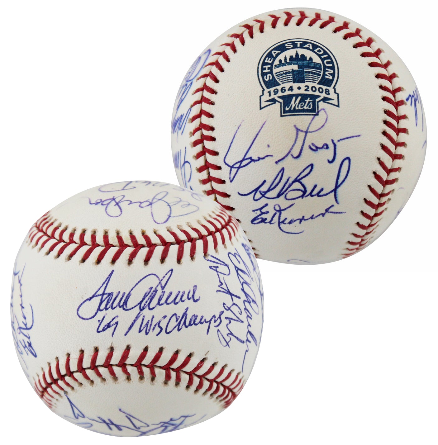 1969 Mets (19) Charles, Harrelson, Seaver +16 Signed Oml Baseball MLB #LH224023