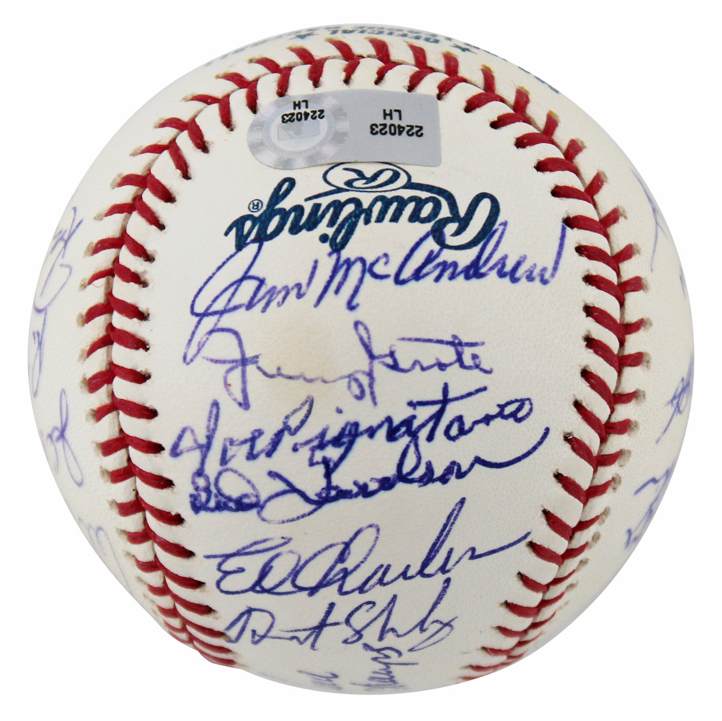 1969 Mets (19) Charles, Harrelson, Seaver +16 Signed Oml Baseball MLB #LH224023