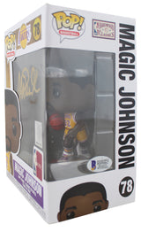 Lakers Magic Johnson Signed NBA HWC #78 Funko Pop Vinyl Figure w/ Gold Sig BAS