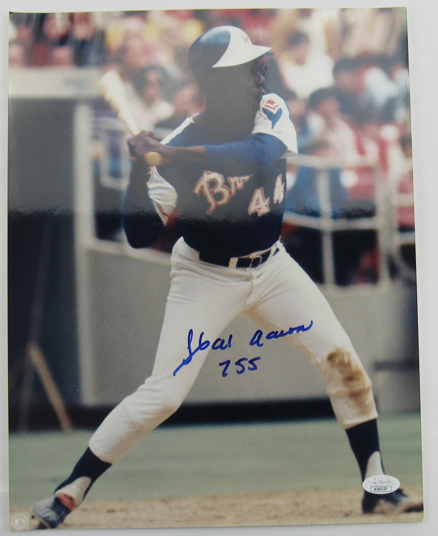 Hank Aaron Signed Auto Autograph Photo 11x14 JSA AU60229