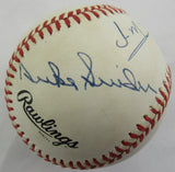 Mickey Mantle Willie Mays Duke Snider Signed Auto Autograph Rawlings Baseball JSA BB03911