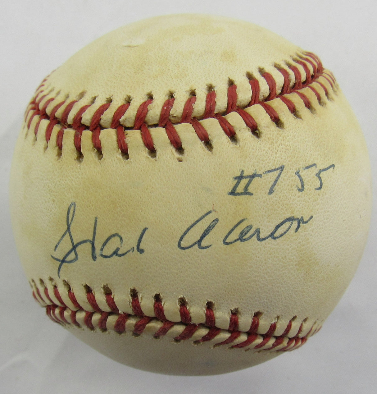 Hank Aaron Signed Auto Autograph Rawlings Baseball JSA BB03906