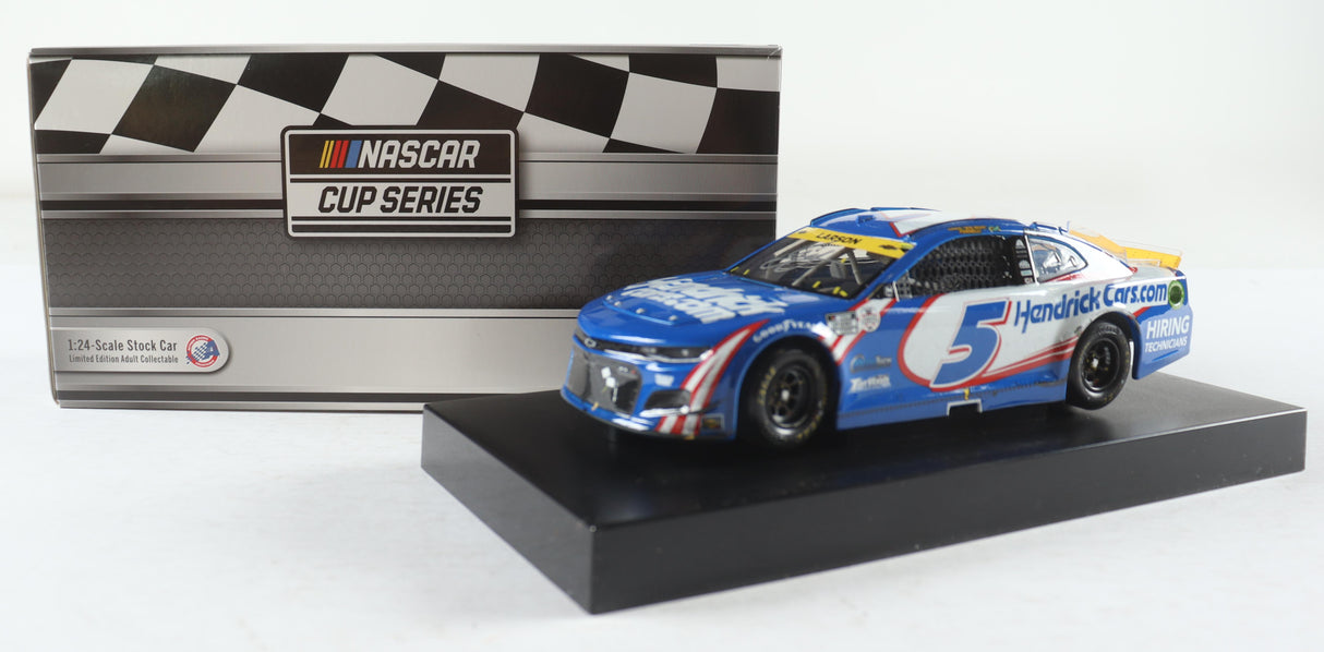 Kyle Larson Signed 2021 Kansas Win NASCAR #5 Diecast 1:24 (COA)