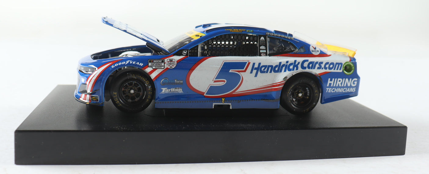 Kyle Larson Signed 2021 NASCAR #5 Hendrickcars.com - Kansas Win - 1:24 Premium Diecast Car (PA)