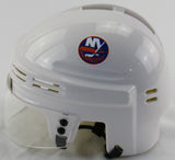 Denis Potvin Signed Auto Autograph Islanders White Mini Helmet JSA Witness COA